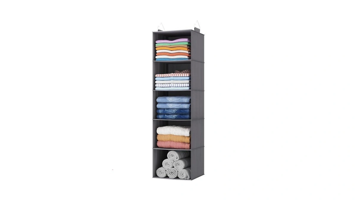 Lifewit 5 Tier Hanging Closet Organizer And Storage For Shelves,
