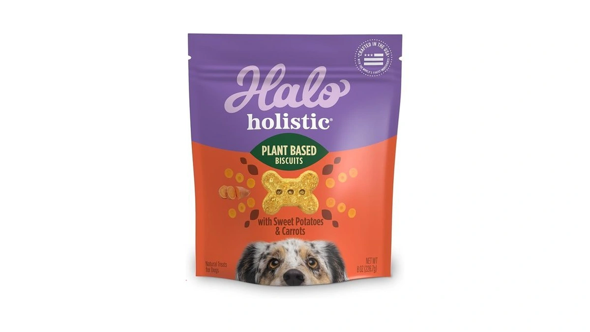 Halo Holistic Vegan Dog Treats, Plant-based Dog Treat With Sweet