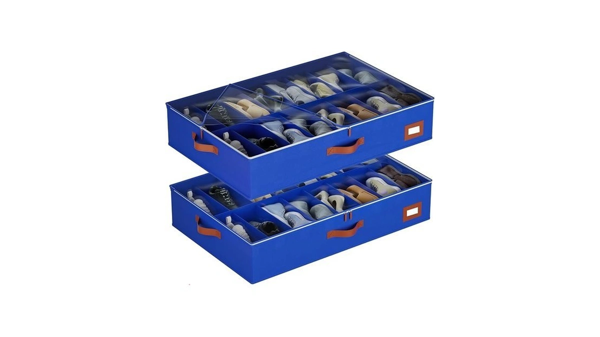 Homyfort Under Bed Shoe Storage Organizer, Underbed Shoes Storage Containers,
