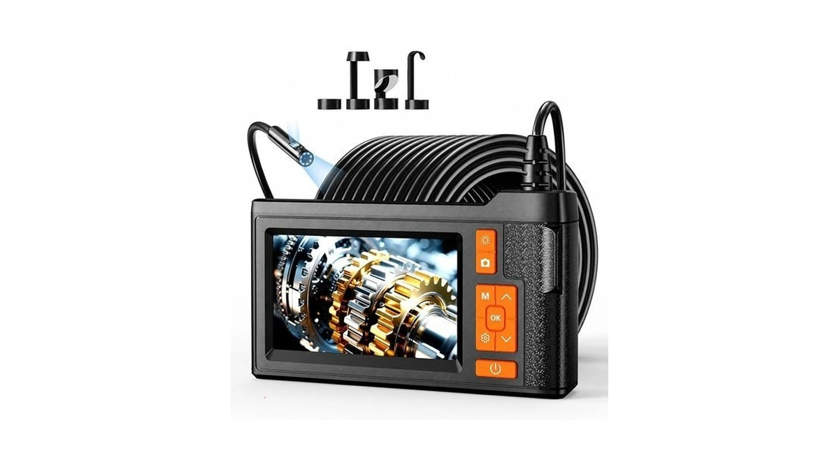 33ft Inspection Borescope With Dual Lens, 4.3" Endoscope Camera With