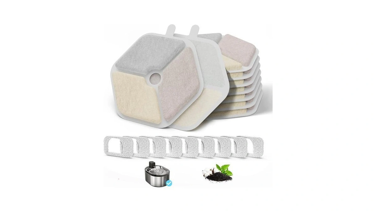 Cat Water Fountain Filter Pet Drinking Fountain Filter & Sponges