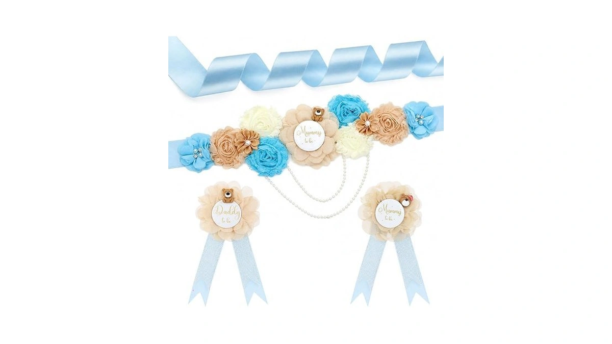 Sussurro Teddy Bear Maternity Sash Mummy To Be Daddy To