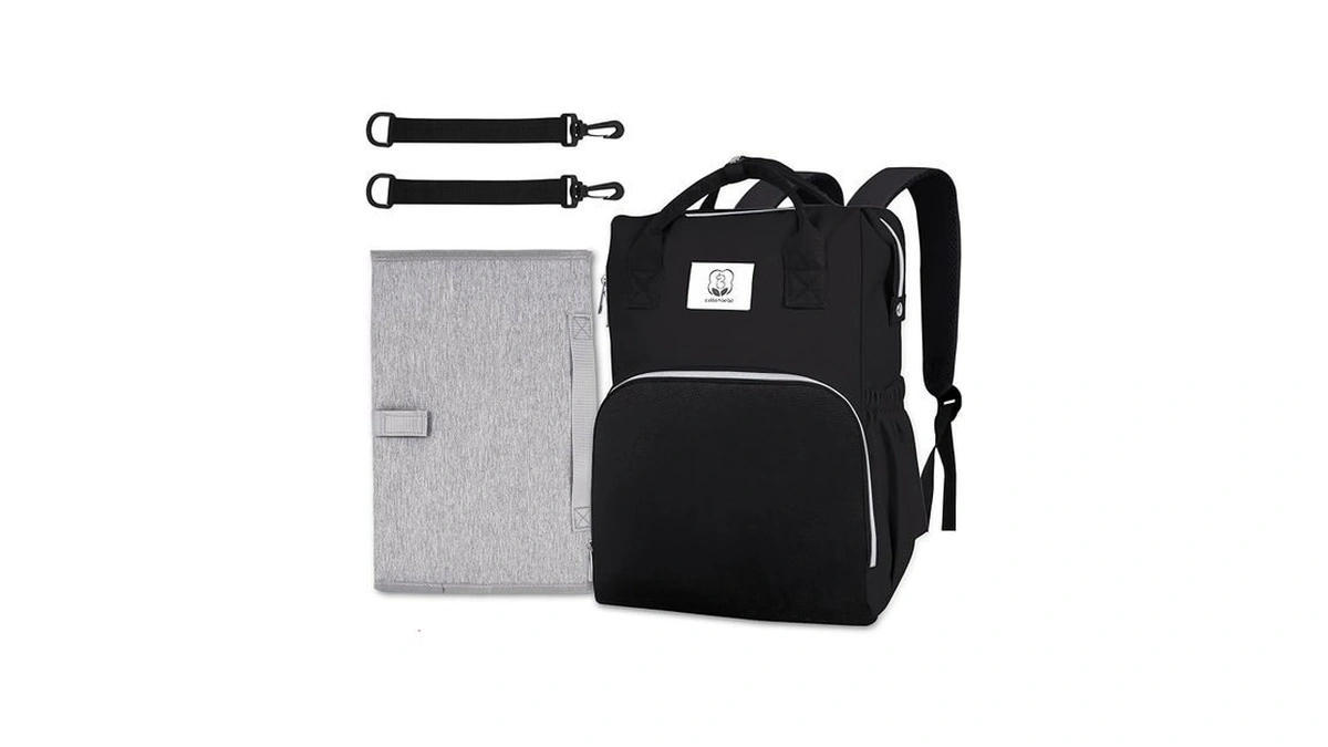 Cottonbebe Diaper Bag With Changing Pad, Large Baby Bags Backpack
