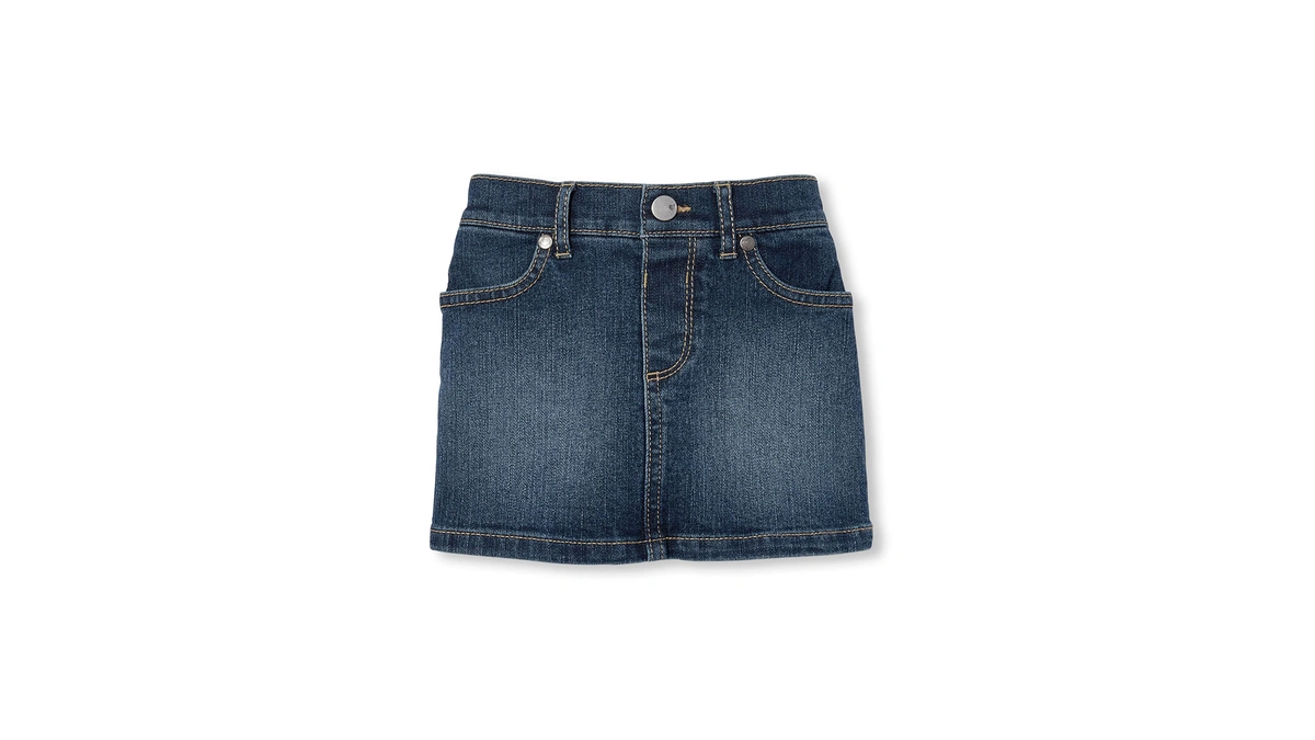 The Children's Place Baby Girls Toddler Denim Skort Skirt, China