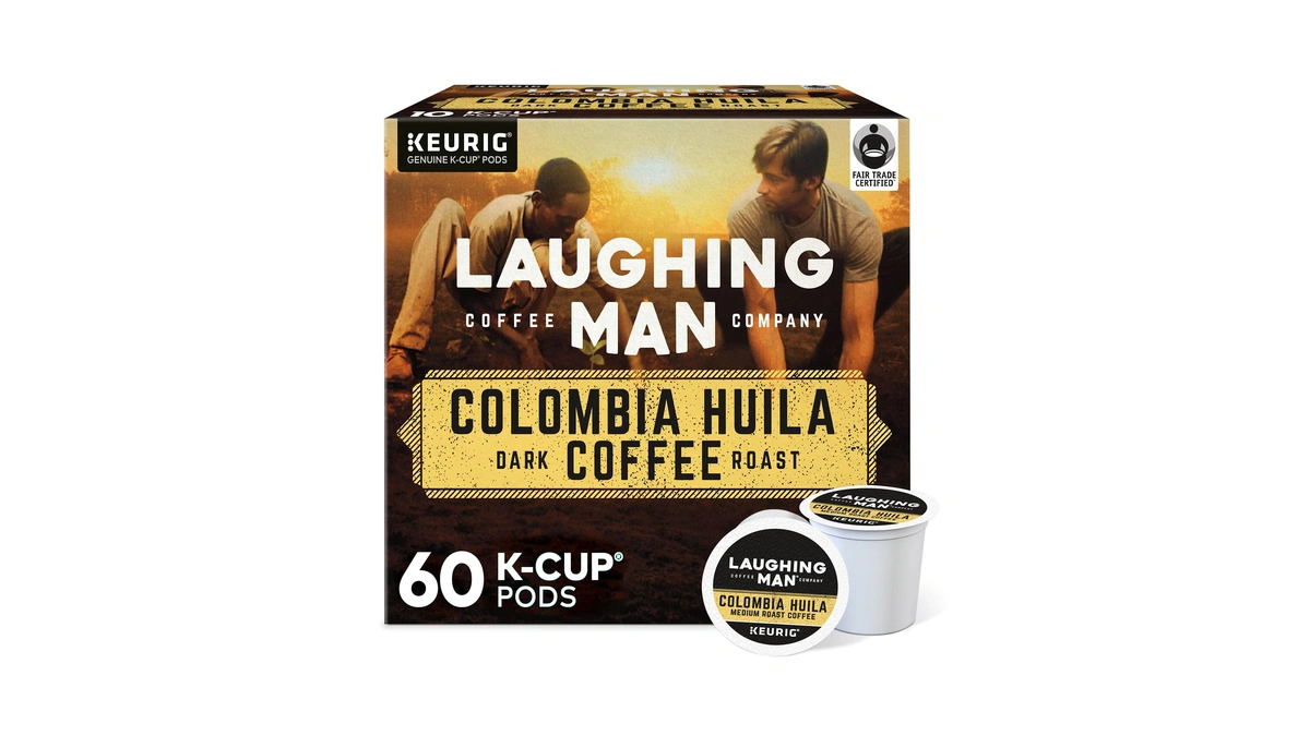 Laughing Man Colombia Huila Keurig Single-serve K-cup Pods, Dark Roast