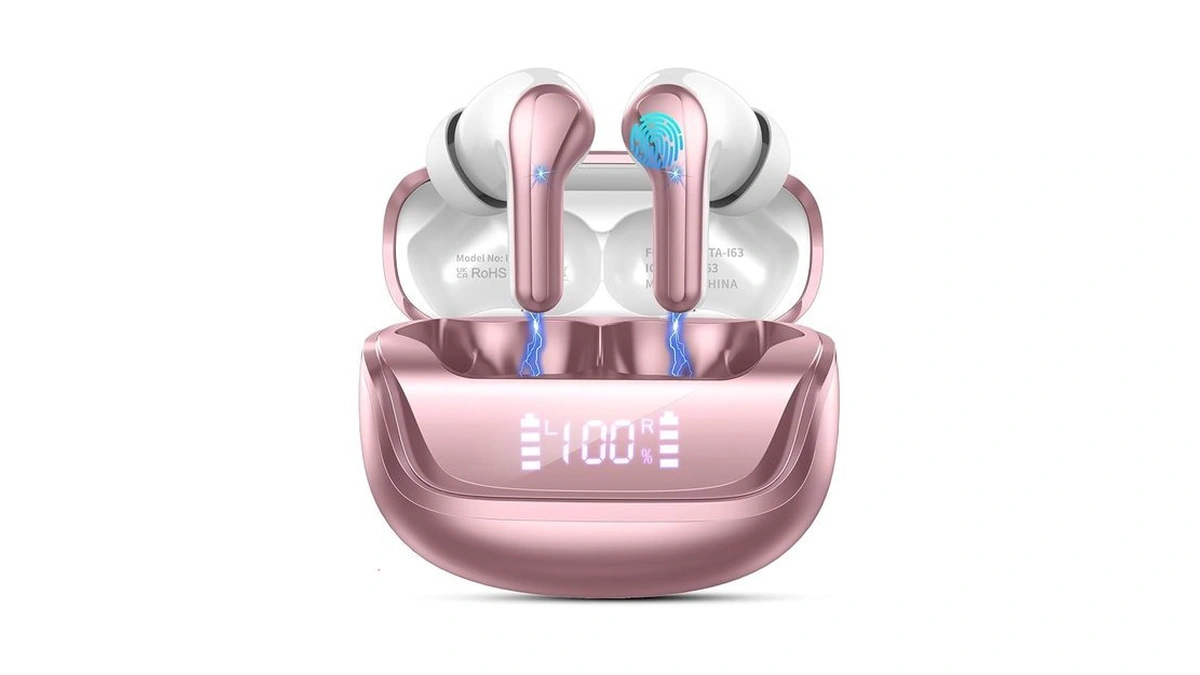 Wireless Earbuds, Bluetooth 5.4 Headphones, In-ear Earphones With 4 Enc