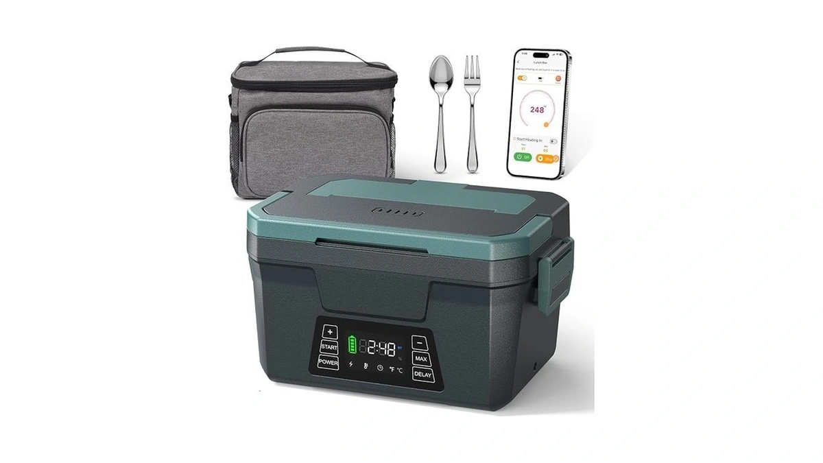 Cordless Electric Lunch Box For Adults, App Control Heated Lunch