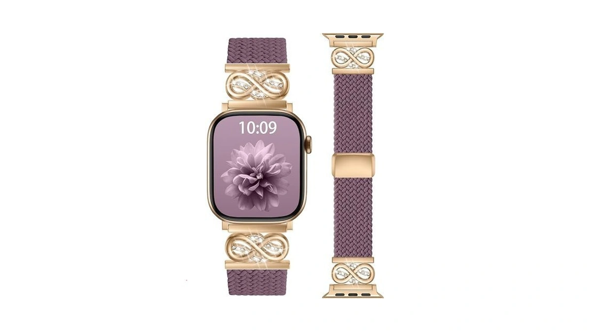 Magnetic Braided Infinity Loops Band Compatible With Apple Watch Series
