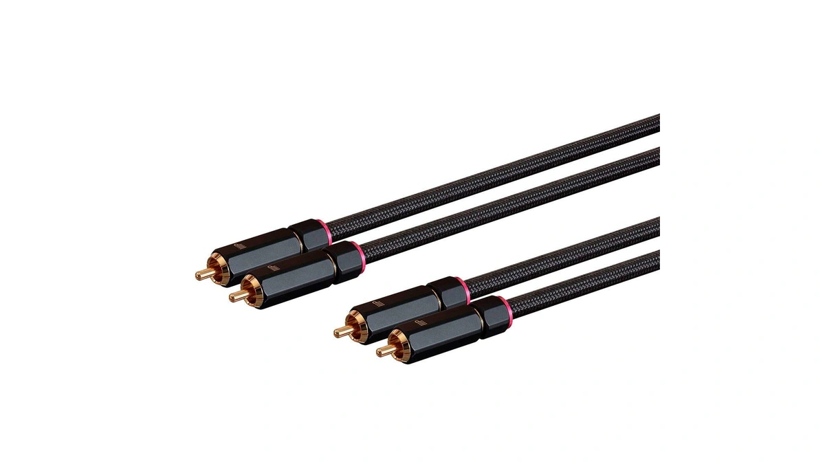Monoprice Male Rca Two Channel Stereo Audio Cable - Gold
