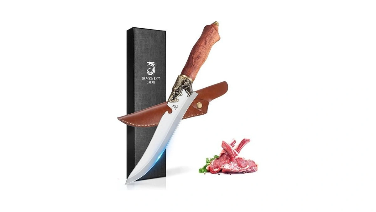 Dragon Riot Sharp Boning Knife For Meat Cutting, Full Tang