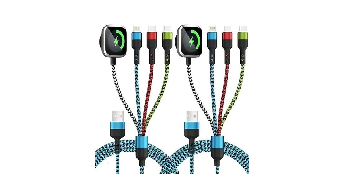 Travel Essentials,usb A/c 4 In 2 Multi Charging Cable For
