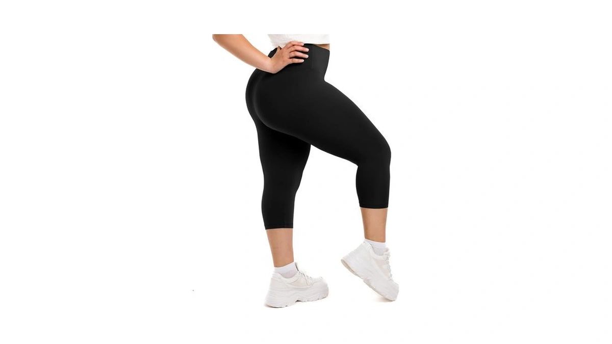 Walifrey Plus Size Capri Leggings For Women，high Waisted Buttery Soft