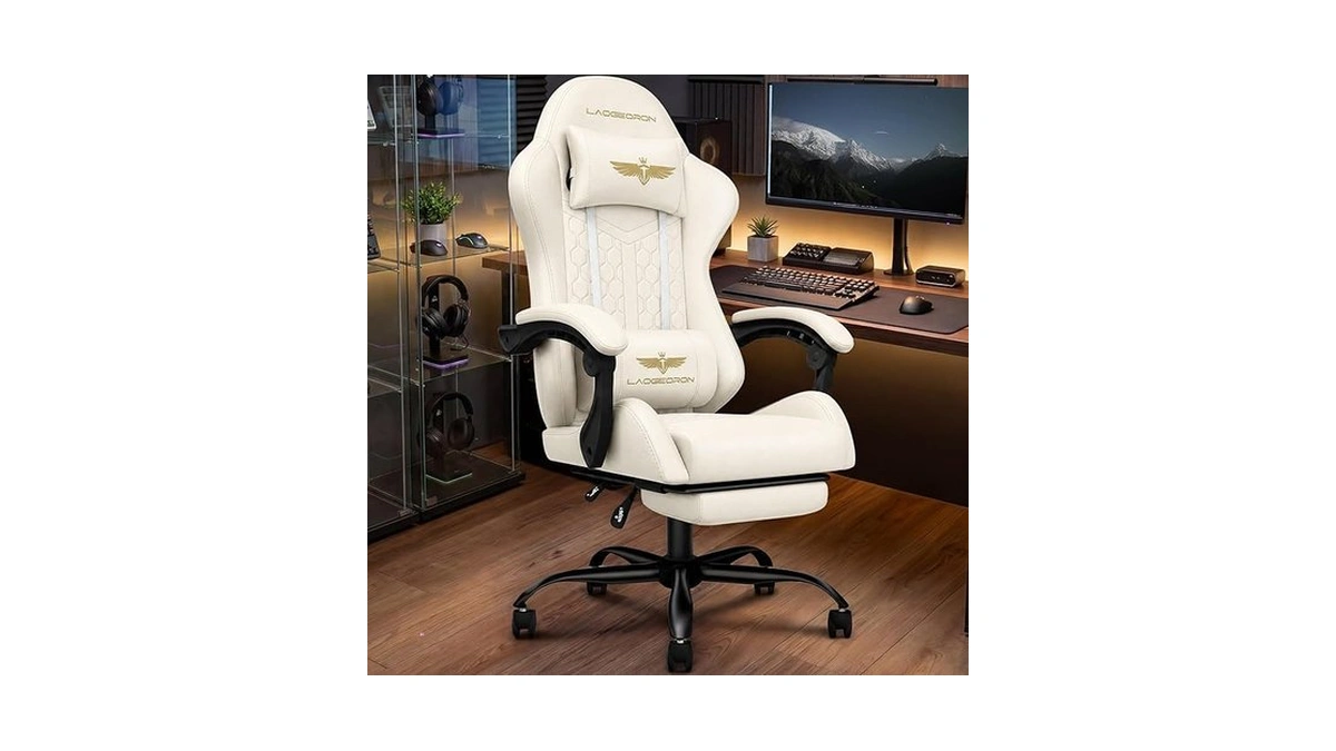Laogeoron Gaming Chair, Heavy Duty Ergonomic Computer Gaming Chairs, High