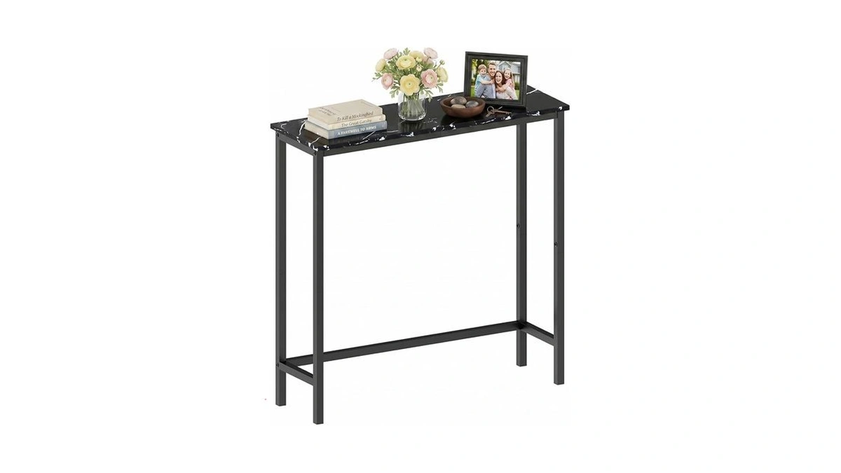 Hollyhome Narrow Sofa & Console Table, 29.5" Slim Entryway Table,