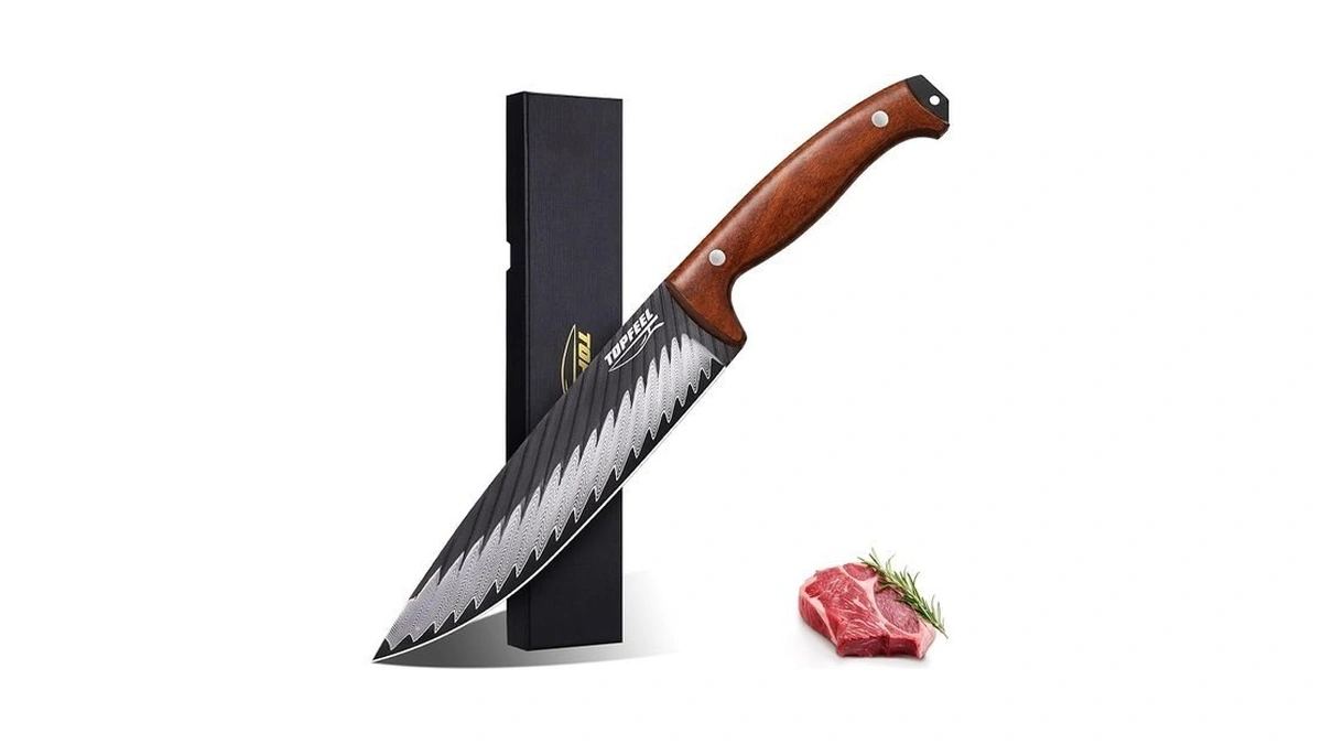 Topfeel 8 Inch Damascus Chef Knife, 67-layer High Carbon Steel