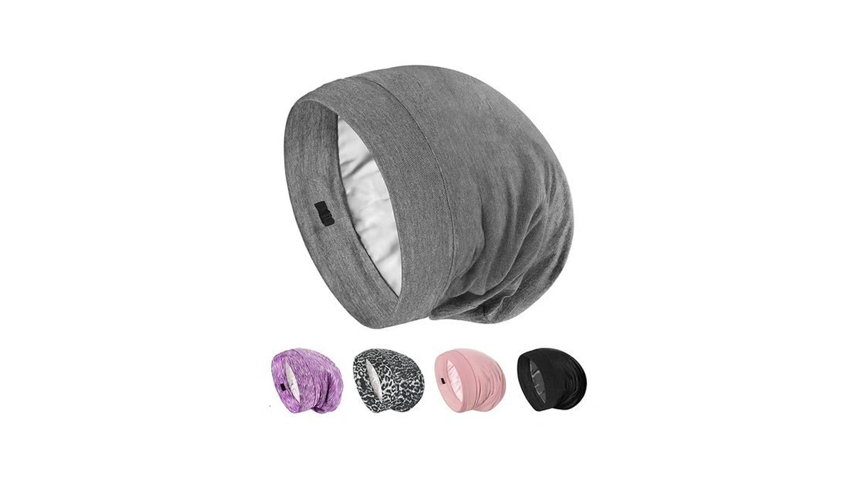 Solzek Real Silk Bonnet For Sleeping Hair Wrap Men Women