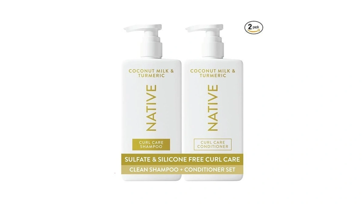 Native Coconut & Turmeric Shampoo And Conditioner Contain Naturally Derived
