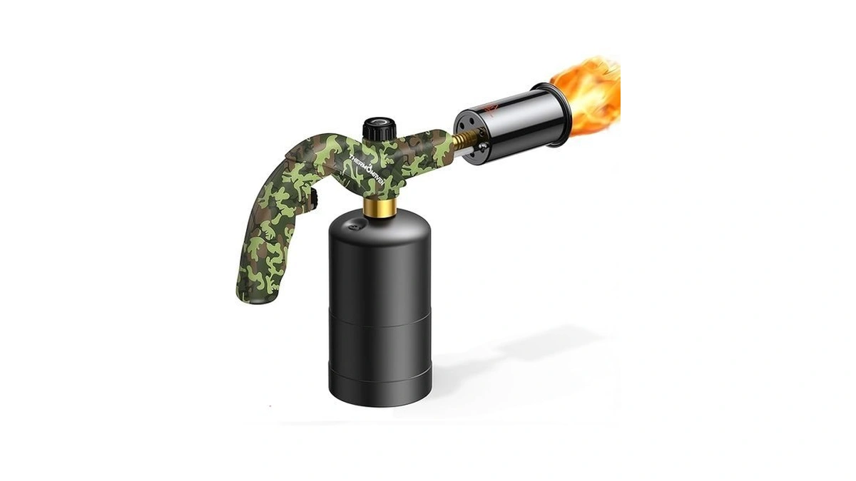Thermomaven Propane Torch Lighter, Cooking Torch Gun, Charcoal Lighter, Flame