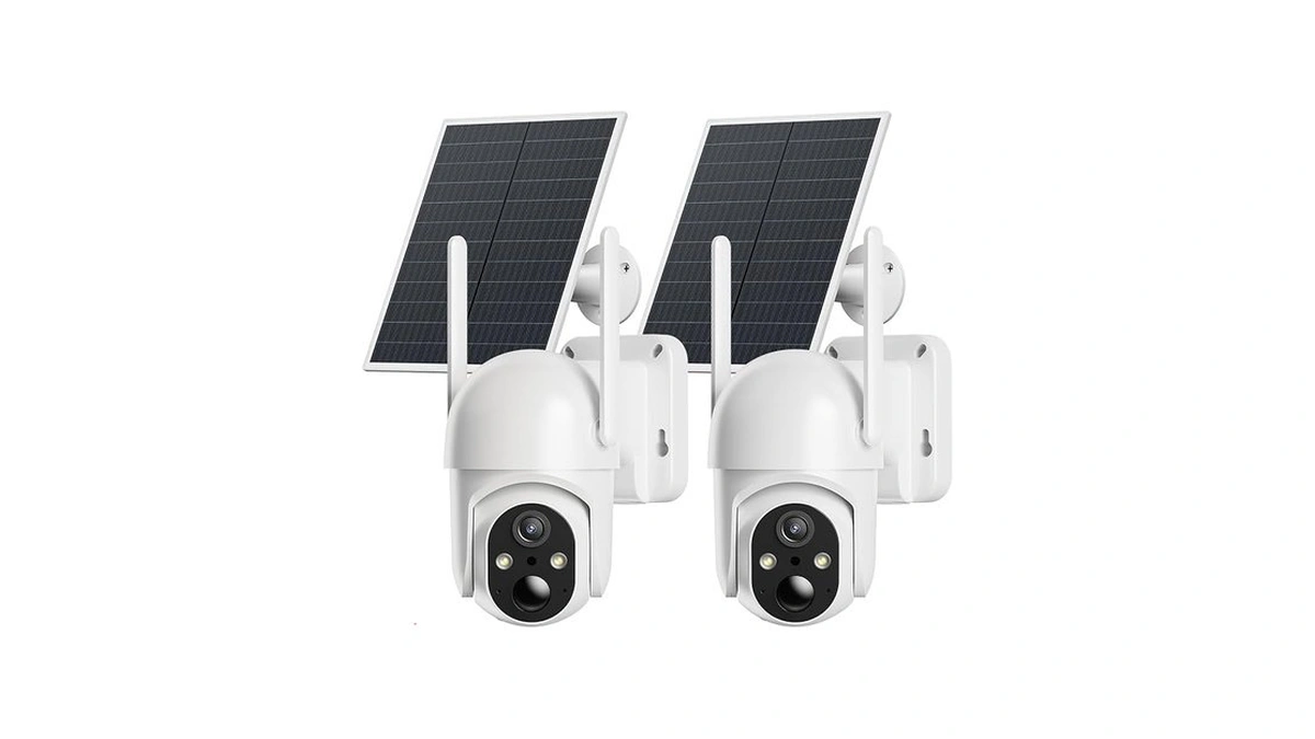 Elysoo 2 Pack 4g Lte Cellular Security Cameras, Solar Powered