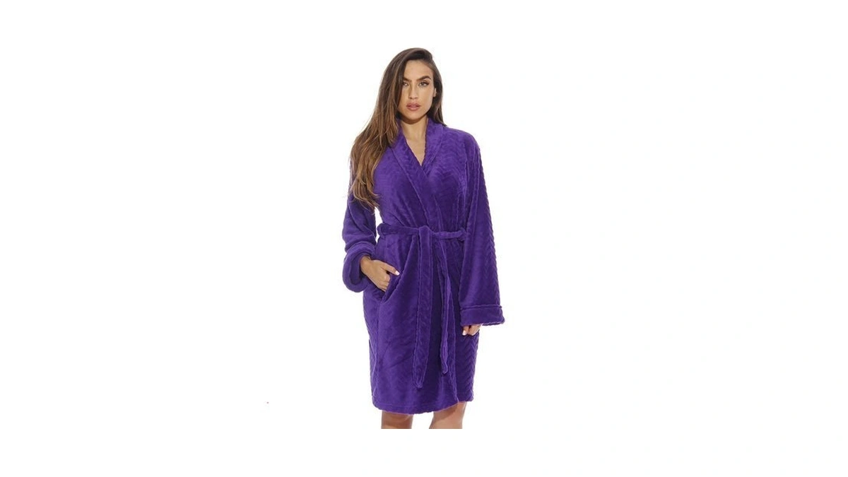 Just Love Kimono Robe Bath Robes For Women 6312-purple-m
