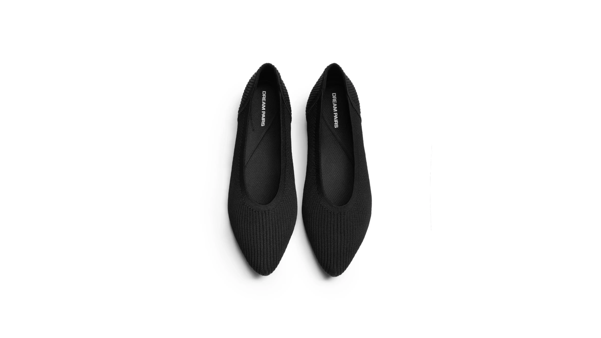 Dream Pairs Women's Knit Ballet Dressy Flats Comfortable Washable Flexible