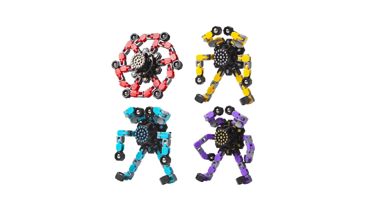 Gokeey Transformable Fidget Spinners Toys 4 Pcs For Kids And
