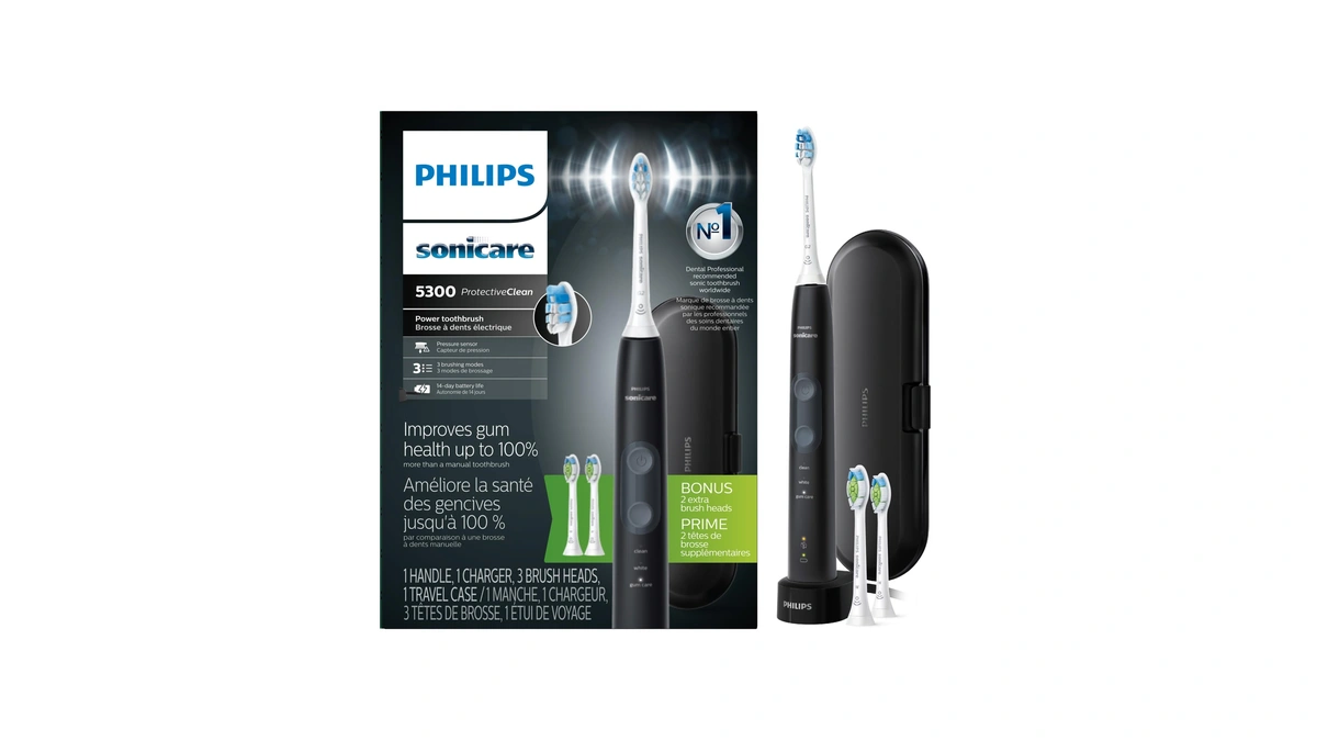 Philips Sonicare Protectiveclean 5300 Rechargeable Electric Toothbrush, With Pressure Sensor,
