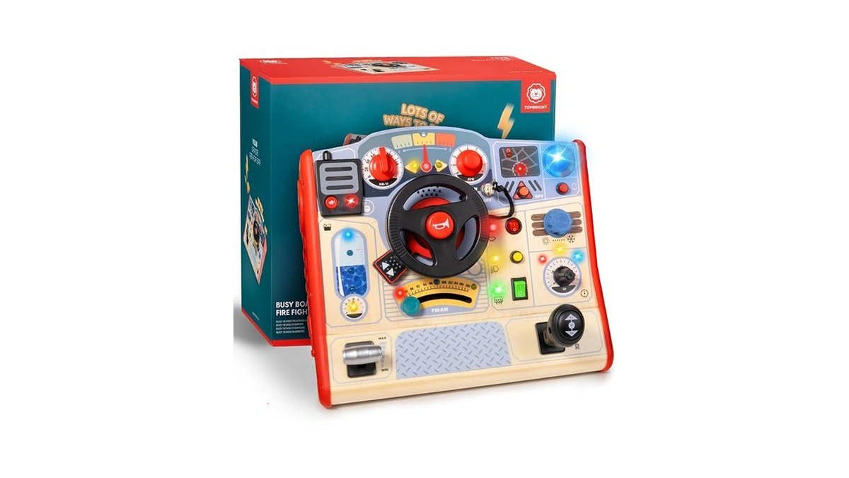 Toddler Busy Board Steering Wheel Toy 3 Year Old Boy