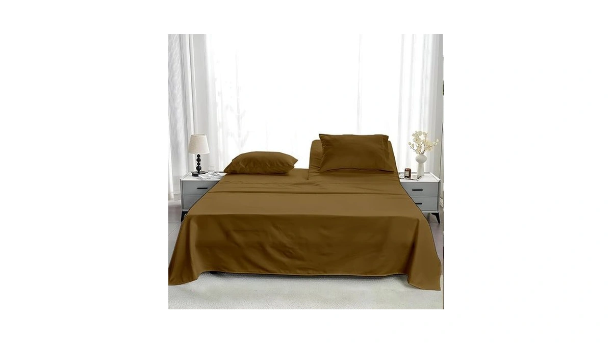 Non Sticky Cotton 4 Piece Head Flex King Fitted Sheet