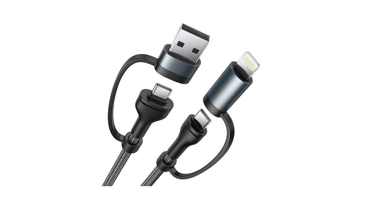 4 In 1 Charging Cable 6.6ft, 60w Usb C To