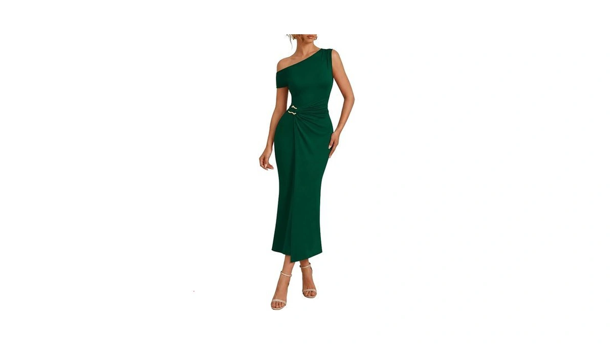 Simplee Womens Summer One Shoulder Maxi Dress 2026 Wedding Guest