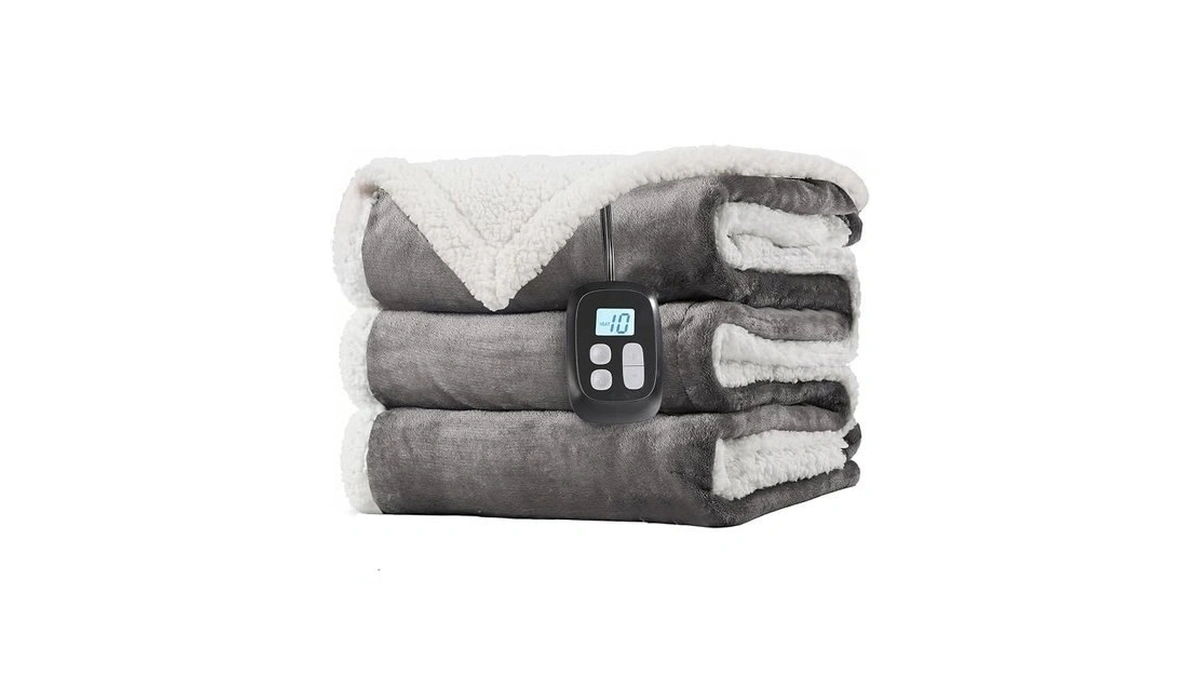Laffylo Electric Heated Blanket Twin Size 62 X 84, Fast