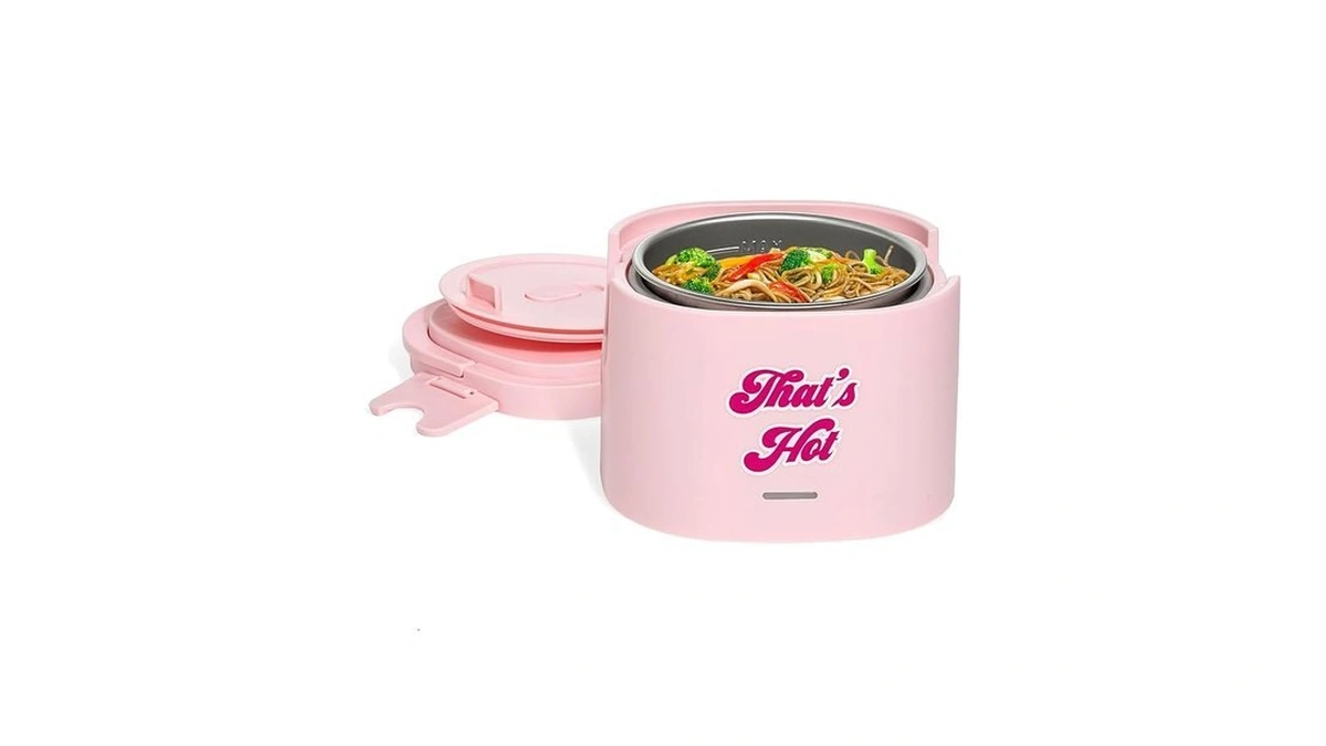 Paris Hilton Electric Lunch Warmer, 20-ounce Stainless Steel Portable Food