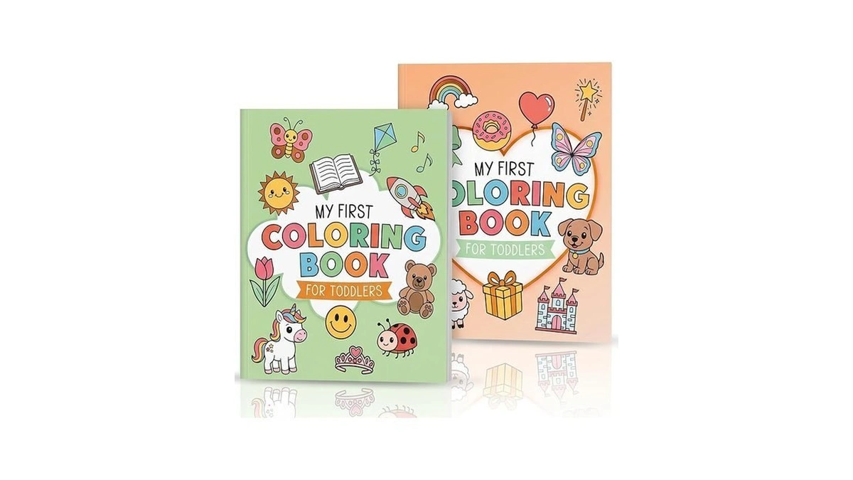 Zicoto Fun Coloring Book For Toddlers - Set Of 2
