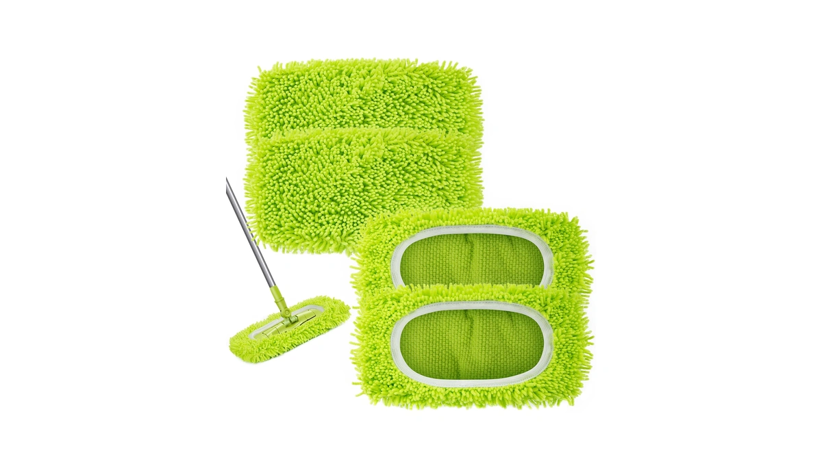 Unoutur Reusable Dry Sweeping Cloths Microfiber Wet Mop Pads Compatible