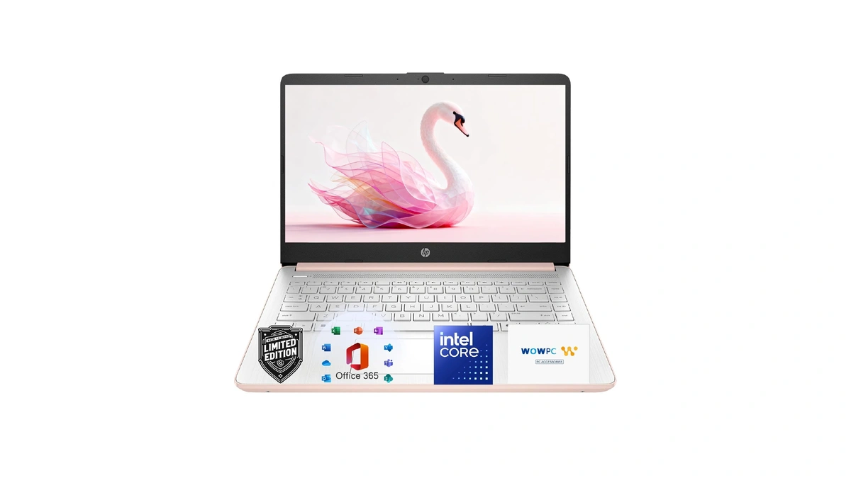 Hp 14 Inch Laptop Computer For Everyday Use, 128gb Ssd,