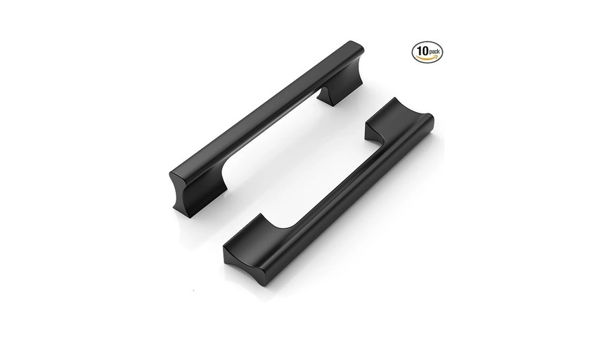 9build 10 Pack Matte Black Cabinet Pulls - 5 Inch