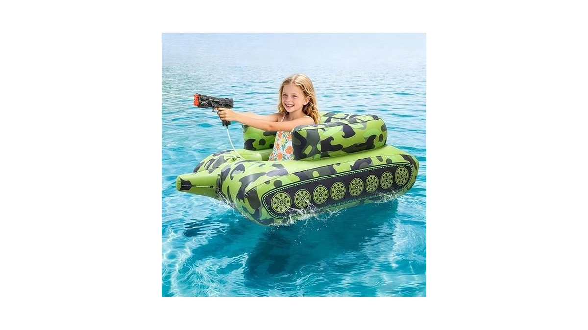 Ytkih Kids Automatic Electric Water Gun With Pool Floats,funny Inflatable