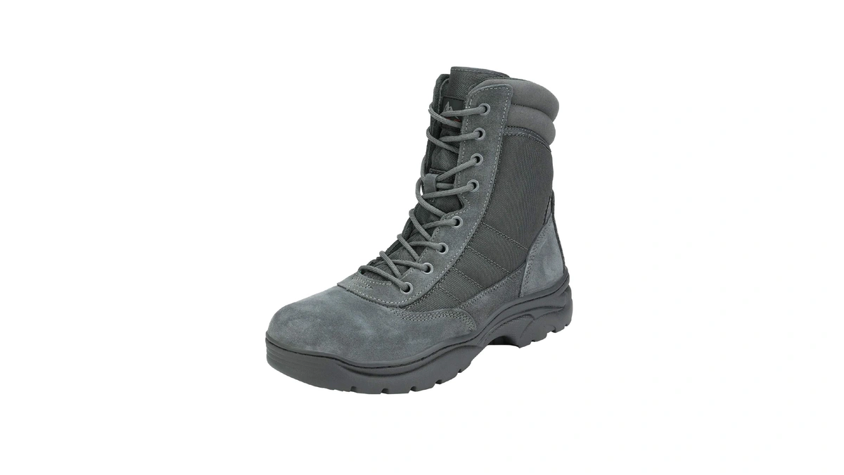 Nortiv 8 Men's Military Tactical Work Boots Side Zipper Leather