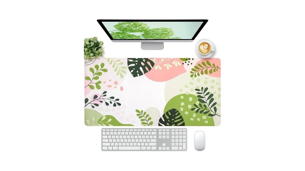 Freenook Cute Desk Mat, Desk Matt For Desktop, Leather Mouse