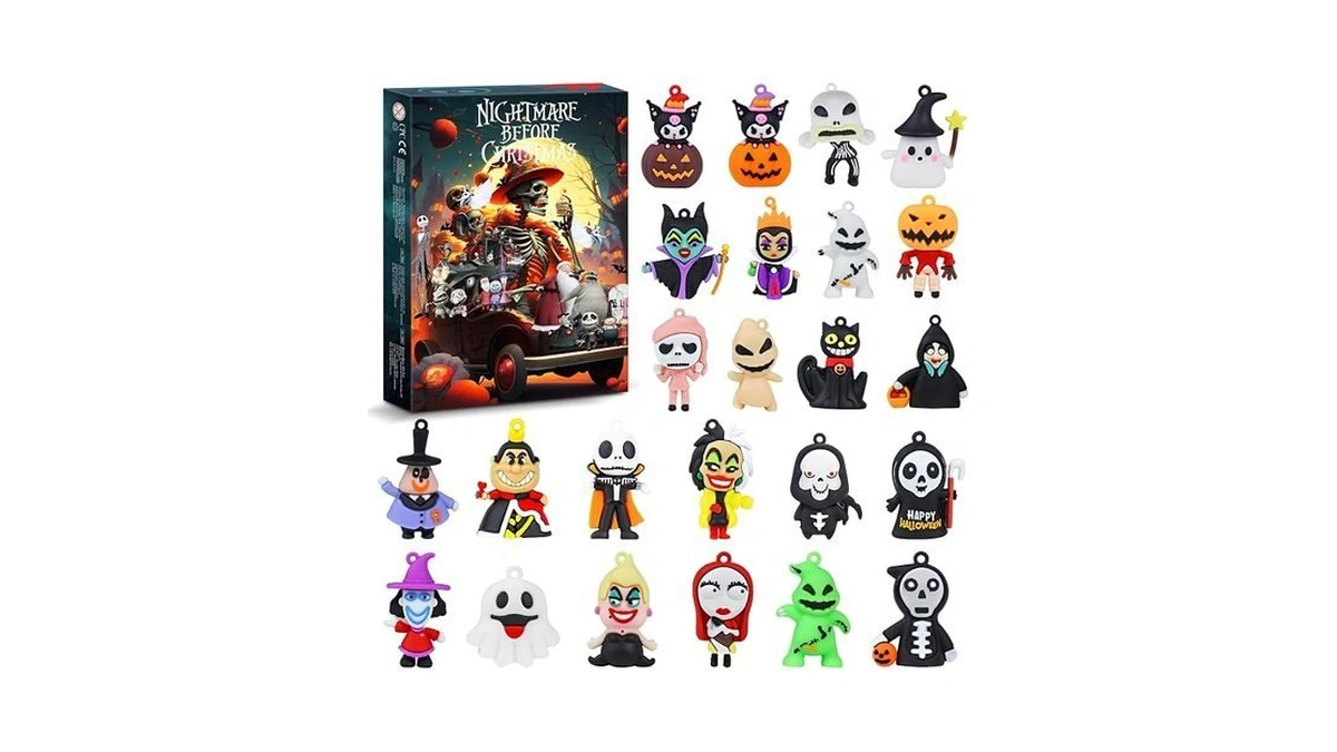 Nightmare Christmas Advent Calendar 2026, 24 Days Countdown Calendar With