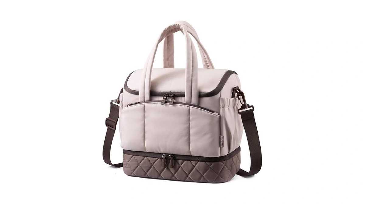 Lovevook Insulated Lunch Bag Women, Double Deck Lunch Box With