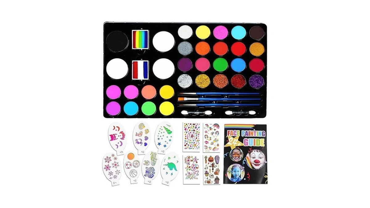 Qianra Face Painting Kits For Kids Non-toxic And Hypoallergenic Face
