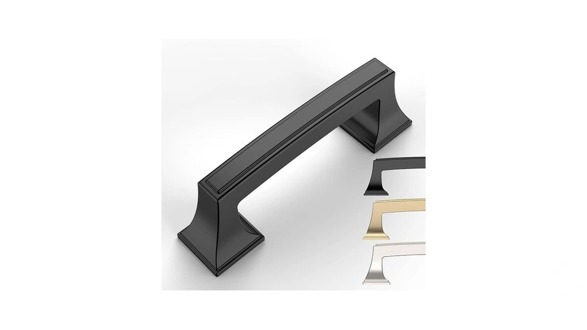 9build 5 Pack 3 Inch Kitchen Cabinet Handles Matte Black