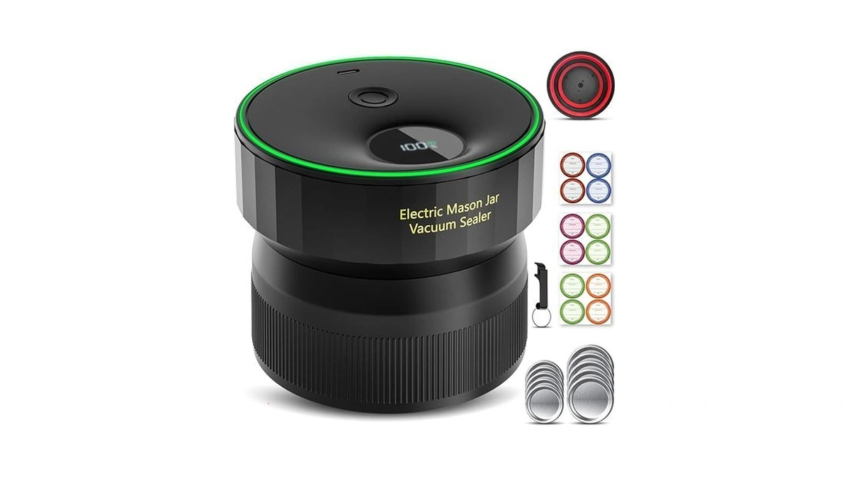 2026 Upgraded Mason Jar Vacuum Sealer, Electric Vacuum Sealer For