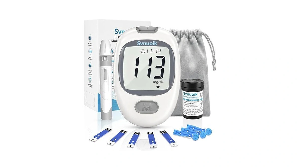 Svnuoik G-430 Glucose Monitor Kit, Blood Sugar Testing Kit For
