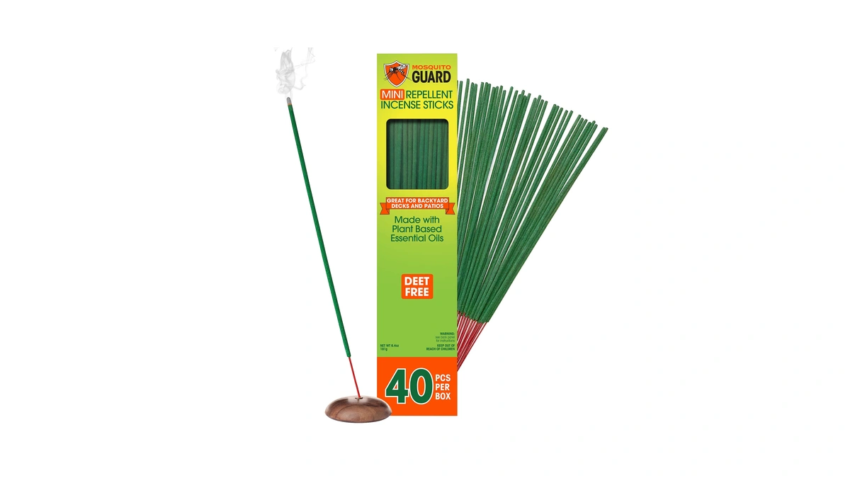Mosquito Repellent Outdoor Patio Sticks 40 Pcs, 30hrs Protection -