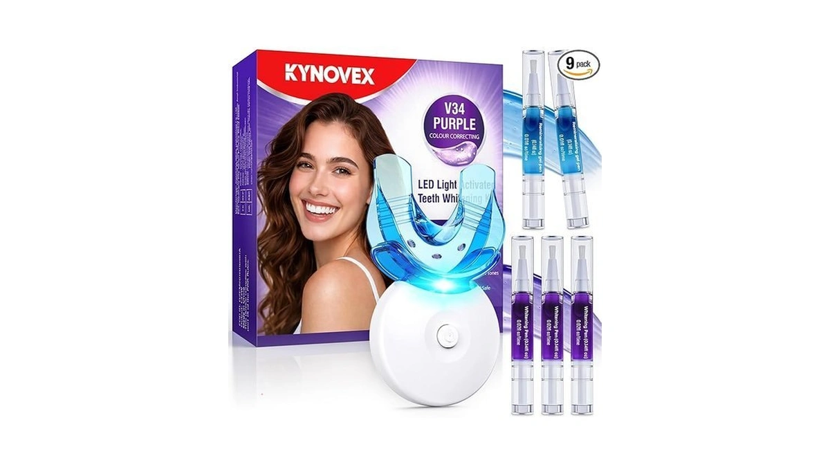 Teeth Whitening Kit With Led Light 35% Pap + Purple