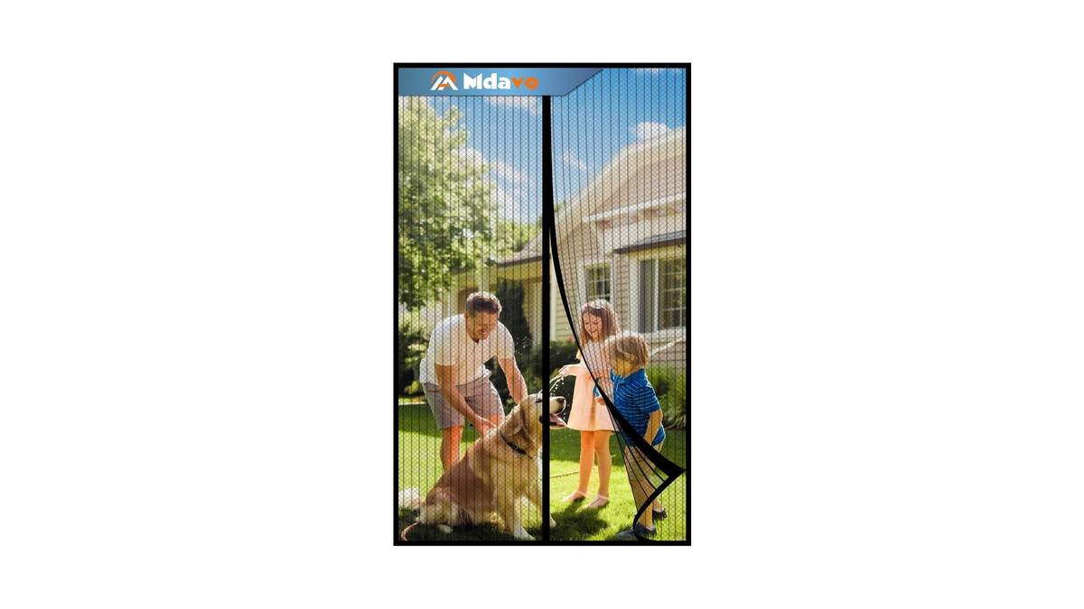 Mesh Screen With Magnetic Closure-keeps Bugs Out Let Breeze In,