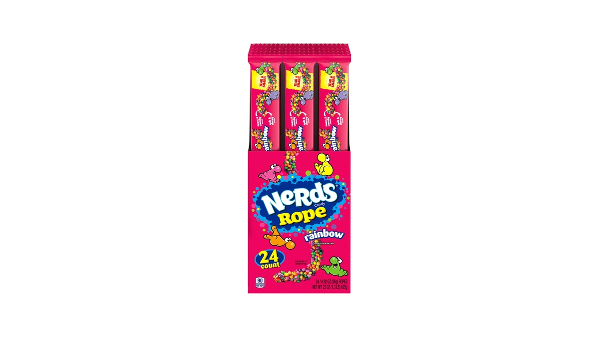 Nerds Rope Candy, Rainbow, 0.92 Ounce (pack Of 24)